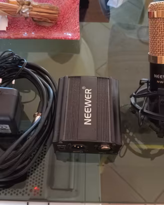Microfono Neewer con Alimentatore Phantom Neewer