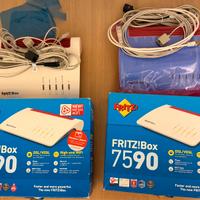 Router FritzBox 7590 con scatola e accessori NUOVO