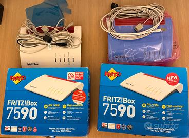 Router FritzBox 7590 con scatola e accessori NUOVO