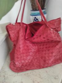 Borsa in pelle rossa 