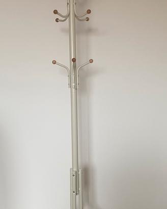 Appendiabiti da terra, 182 cm, metallo bianco