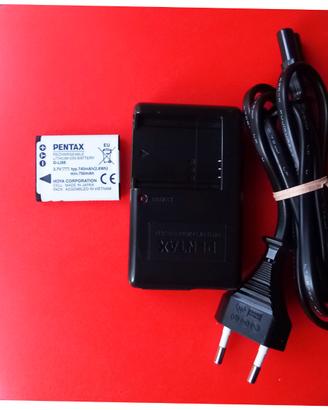 Kit carica batteria e batteria Pentax Optio H90