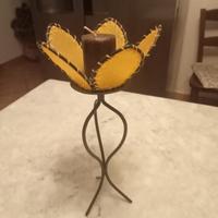 portacandela in metallo 