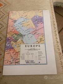 Carta murale Europa politica in carta 1:9.000.000