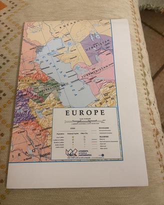 Carta murale Europa politica in carta 1:9.000.000