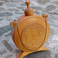 Borraccia in legno vintage