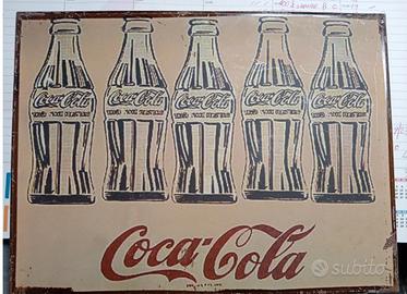 COCA COLA, INSEGNA VINTAGE ANNI 50/60