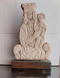 Antica scultura  marmo Gotica del XIV- XV secolo