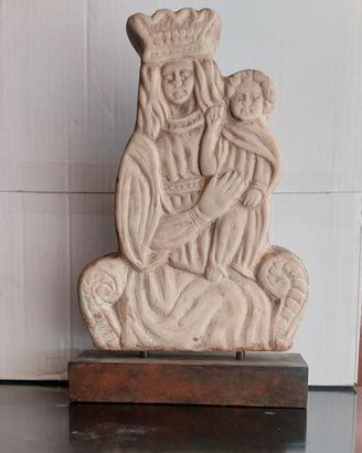 Antica scultura  marmo Gotica del XIV- XV secolo