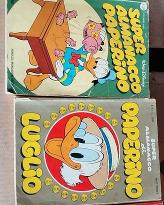 4 Super Almanacco di Paperino vintage anni '80