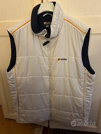 giubbetto senza maniche color crema