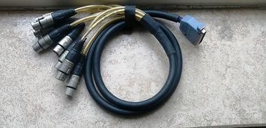 Cavo D25 8 Canali da XLR Femmina a Sub D-25