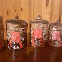 Set barattoli cucina in terracotta