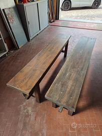 2 panche in legno