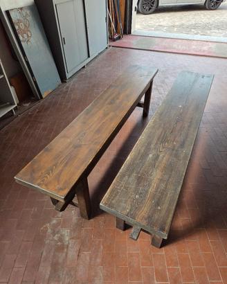 2 panche in legno