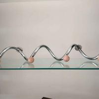 Appendiabiti a muro con 4 Pomelli in legno