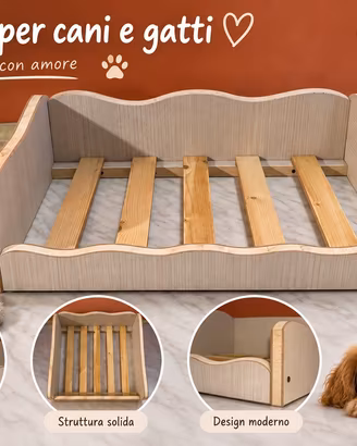 Lettino per cani e gatti fatto a mano da me nuovo