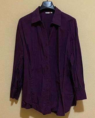 NKD Outfit Classic 52 Camicia Manica Lunga Viola