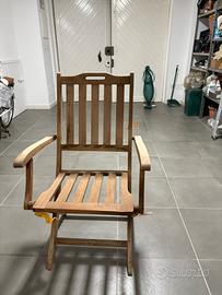 tavolo e sedie da giardino