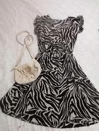vestito zebrato 
