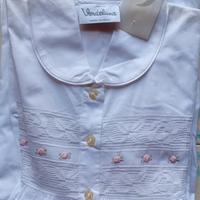 Camicia da notte batista con colletto