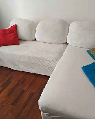 Divano letto contenitore con penisola