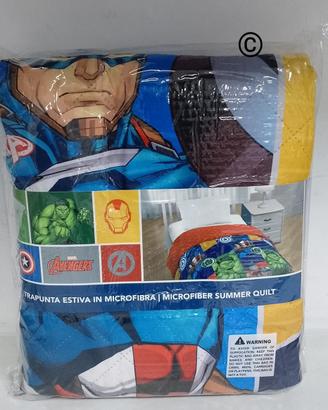 Trapuntino Avengers letto singolo