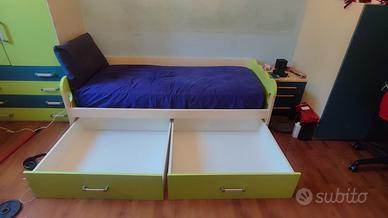 Letto con rete ortopedica 200x90