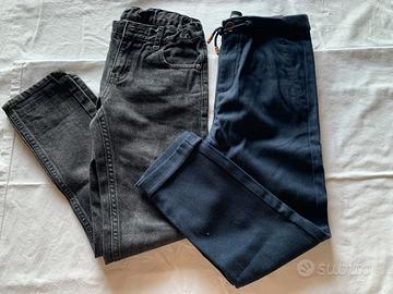 Set 2 pantaloni  taglia 6/7, 7 anni