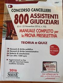 Libro per Concorso CANCELLIERI e Assistenti Giudiz