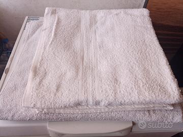 Asciugamani bagno bianchi cotone