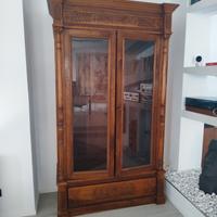 Libreria antica dell'800 , in noce 