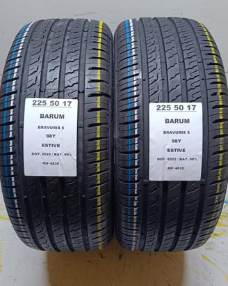 2 GOMME 225 50 17 BARUM 99% BATT RIF4835