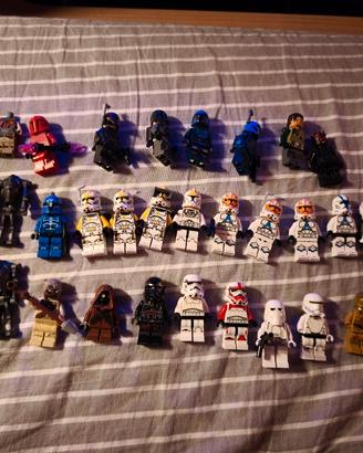 Varie minifigures di lego star wars 