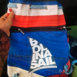 Borsa zaino PEZZO UNICO con vela riciclata