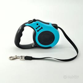 Guinzaglio automatico cane 5 metri azzurro