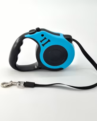 Guinzaglio automatico cane 5 metri azzurro