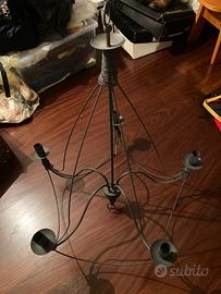 Candelabro in ferro battuto