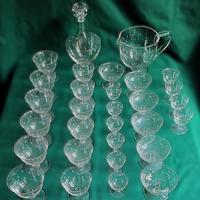Servizio bicchieri in cristallo anni ’50