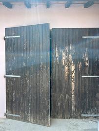 Portone legno garage/ rimessa