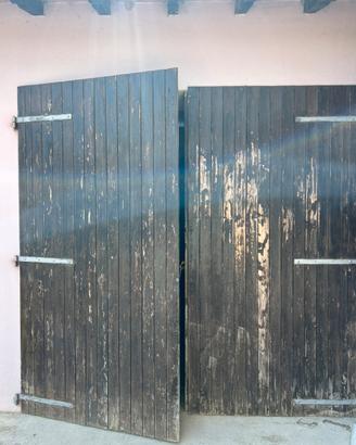 Portone legno garage/ rimessa