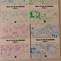 Talk To Me In Korean 1-4 + Workbook 1-4.