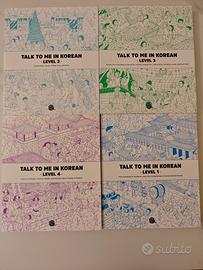 Talk To Me In Korean 1-4 + Workbook 1-4.