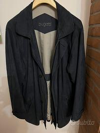 Giacca scamosciata blu scuro Bugatti