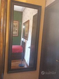 Specchio cornice nero/ marrone