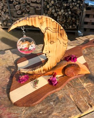 Porta ciondolo a forma di luna