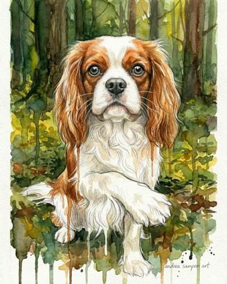 Poster Animali Cane Cavalier King Charles Spaniel
