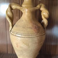 Vaso antico siciliano di terracotta fatto a mano
