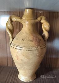 Vaso antico siciliano di terracotta fatto a mano