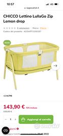 Lettino culla Chicco lullago zip color sabbia